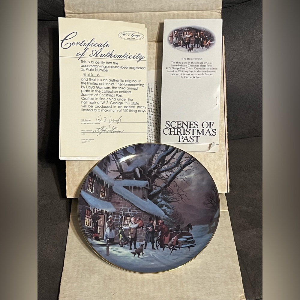 Vintage 1989 The Homecoming Lloyd Garrison 3rd Issue Scenes‎ Of Christmas Past